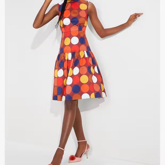 Kate Spade Dot Party Julia Dress Size 00 - Picture 8 of 10